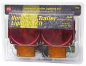 STOP TURN & TAIL LIGHTS INCANDESCENT TRAILER LIGHT KITS 540 Under 80" Wide Trailer Light Kit Complete light kit for small trailers provides all legal lighting and reflectors for trailers under 80"