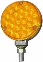 LED V327AA amber/amber Viz Pack 6 V327L amber/red, roadside Viz Pack 6 V327R amber/red, curbside Viz Pack 6 338-2 LED Double-Face Round Park & Turn Light Has amber lens facing front of vehicle, red