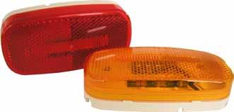 See page 176 for dimensions. Available with red or amber diodes behind stylish clear lens. New hardwired design eliminates the need for plug. Mounts on 4" centers.