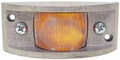 CLEARANCE/MARKER LIGHTS INCANDESCENT CLEARANCE & MARKER 124 Vanguard PC-Rated Clearance & Side Marker Light Features durable diecast housing, zinc screws and snap-in bushing.
