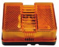CLEARANCE/MARKER LIGHTS INCANDESCENT CLEARANCE & MARKER 147 Clearance/Side Marker Light w/ Reflex When properly mounted, amber version can function as PC-rated clearance marker light and side marker