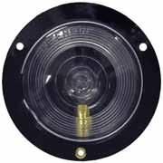 flush-mount 4" round back-up light 411C features black polycarbonate housing 411SC features stainless steel housing and retainer ring Fits in 4 1/2" hole and secures with three