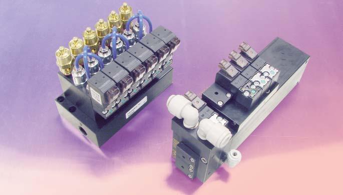 appearance through good design l Increase reliability with quality components Incorporating solenoid valves in custom products allows Pneumadyne engineers to consolidate components into a common body