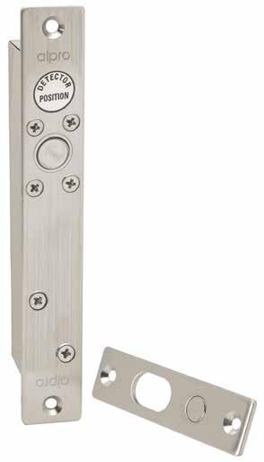 electric mini bolt EB501 The Alpro EB501 Electric Mini Bolt allows for remote access and exit control of most timber and metal doors.