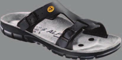 The ALPRO ESD soft-footbed Extra fl exibility, immediate softness and optimal ESD protection Contact with sensitive high-frequency technology and electronic components requires increased safety