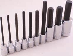 84 $316 95 25610 10 Pieces SAE Hex Head Socket Set 3 8 & 1 2 Drive 3 8 Drive Extra Long: 1 8, 5 32, 3 16, 7 32, 1 4, 5 16, 3 8 1 2