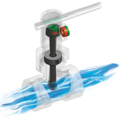 Function The flow switch comprises a paddle system to whose end a permanent magnet is attached. Above this magnet is a reed contact, located outside the flow of fluid.