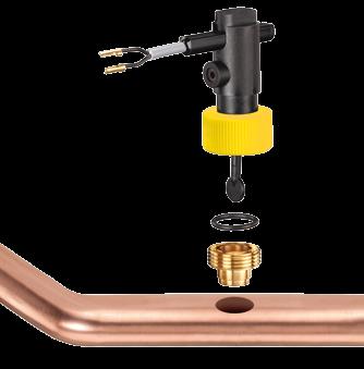 Flow switches for insertion installation Made of plastic, with soldering adapter for copper pipes Type VK3 Optional insertion* Technical data Switching function Pressure rating PN 10 Temperature