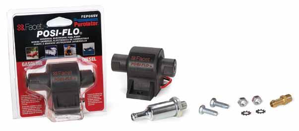 Posi-Flo Solid State Electronic Fuel Pumps This outstanding, lightweight universal fuel pump can be used in all carburetor equipped vehicles and also as a diesel lift pump.