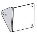 Using these mounting brackets you will be able to install the van shelving using pre-existing weld nuts and mounting holes.