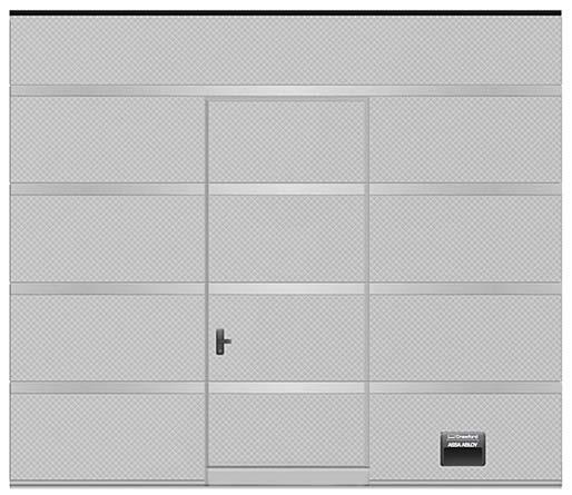 1.2.11 Passdoor with standard threshold (180 mm) The standard 180 mm is designed to be combined with virtually all options of the door.