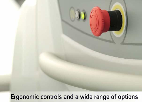 Benefits Ergonomic controls and a wide range of options An ergonomic human-machine interface and a complete range of options, allows each Customer to find the right solution.