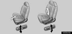 COMFORT ADJUSTMENT Adjusting seat cushion angle and height Adjusting lumbar