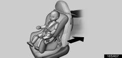 COMFORT ADJUSTMENT 16sa57 16sa58d Move seat fully back A forward facing child restraint system should be allowed to be put on the front passenger seat only when it is unavoidable.