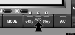 If quick heating or cooling is desired Push the TEMP or PASSENGER TEMP button on either side and hold it until the maximum figure or minimum figure appears on the display.
