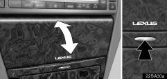 AUDIO Using your audio system: some basics This section describes some of the basic features of the Lexus audio system. Some information may not pertain to your system.
