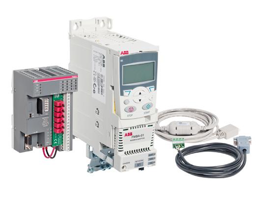 31 Compact PLC and AC drive starter kit ABB s programmable logic controller (PLC) and AC drive starter kit offer an out-of-box motor control in minutes.