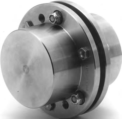 Single Flex - 6 Bolt Single Flexing Coupling BH Series The BH series coupling accommodates angular and axial misalignment only.