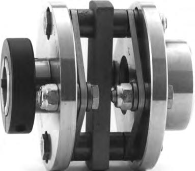 Close Couple - 4 Bolt Close Coupled Coupling (GENERAL USE) AX Series The AX series close coupling is made up of two hubs, a steel spacer block, two stainless flex discs and AX hardware.