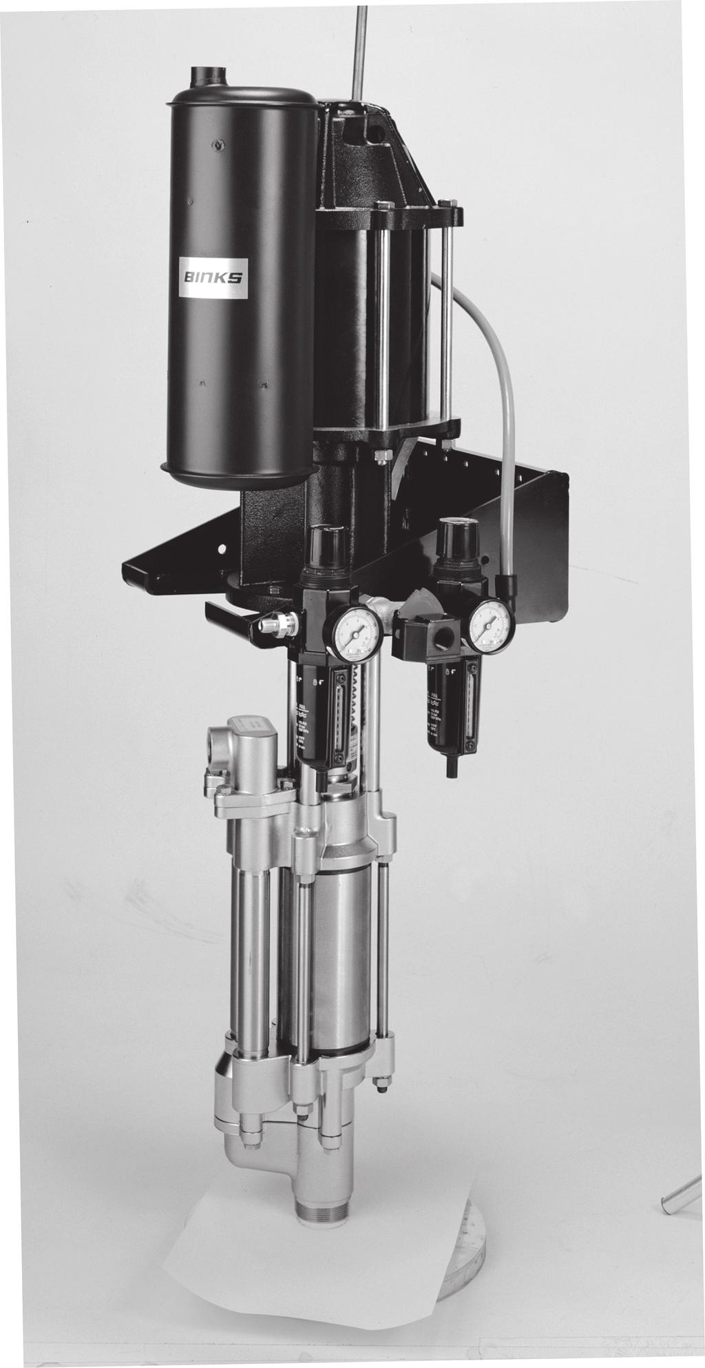 Infinity Four-Ball Pump Package The All-Stainless Pump Built to Take on the Toughest Applications Ceramic UltraCoat on Cylinder and Rod Package Includes Pump Muffler Accessories (Included) Wall Mount