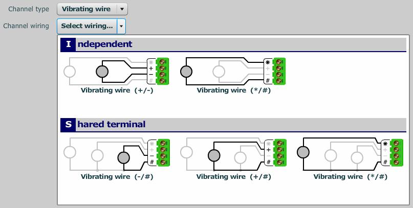e. In the view pane, click on Select wiring and select the first wiring option.