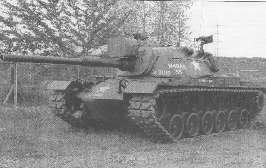 M48AS as used originally by the US Army: note