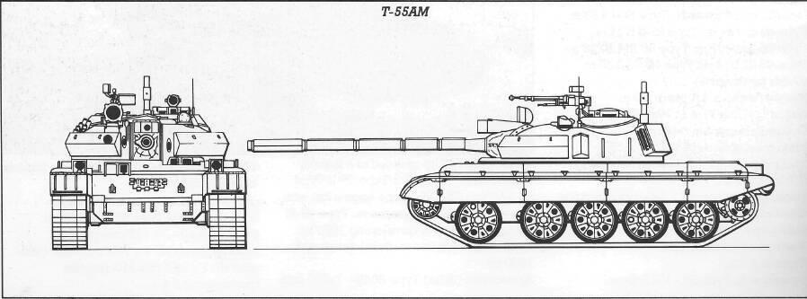 T-55AM In 1984 the the Czechoslovakia!! Army fielded an upgraded T-55AM version of the Soviet T-55 MET.
