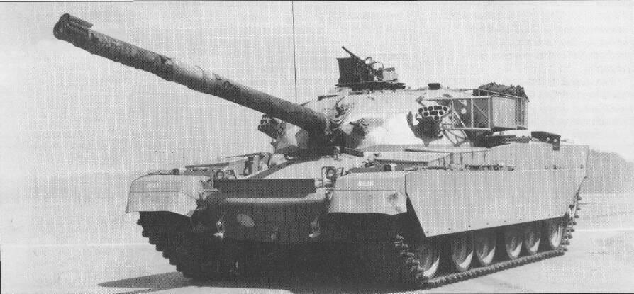 Specification: First prototype: 1977 First production: 1981-1983 (274 built) Current user: Jordan Crew: 4 Combat weight: 58 000 kg Ground pressure: 0.9 kg/cm 2 Length, gun forwards: 10.