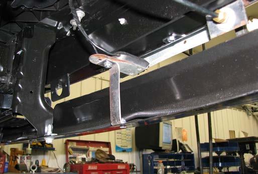 13. The breakaway bracket can be attached to the bottom edge of the bumper using a 1/4-20 x 3/4 bolt with a 1/4-20 nut.