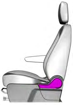 Seats Adjusting the Armrest 1 3 E95256 2 E175474 1. Lift the handle. 2. Move the seat back backward or forward to attain the desired position. 3. Release the handle.