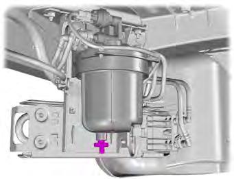 Maintenance DRAINING THE FUEL FILTER WATER TRAP - 3.2L POWER STROKE DIESEL WARNING Do not dispose of fuel in the household refuse or the public sewage system.