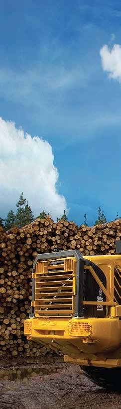 A COMPLETE LOG HANDLER FROM THE GROUND UP Volvo L180F High-Lift is much more than a wheel loader equipped with a high-lift unit. The entire machine is designed and built by Volvo.