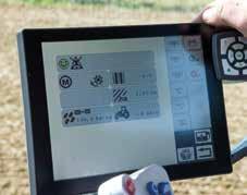 They are operated comfortably from the tractor seat using the Solitronic display. Changing the seed rate while driving is no longer a problem all it takes is a push of a button.