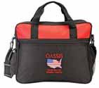 09 NA7242, Expandable Messenger Brief Bag 600-denier polyester, organizer section, cell