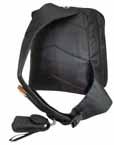 5 H 6 NP7656, Polyester Backpack 600-denier polyester, two front pockets, velcro side