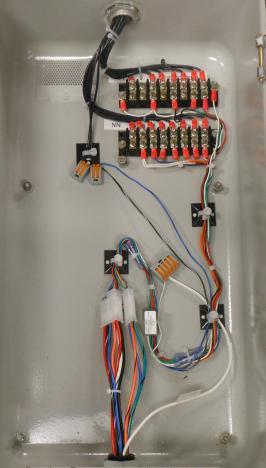 In these cases, cap the motor capacitor wires by installing a 2-position lever splice over each wire as shown in Figure 37.