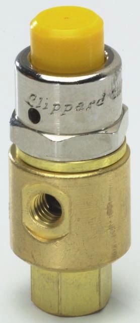 Captivated Push Buttons Clippard also offers the captivated push button for use with a large variety of stem operated valves.