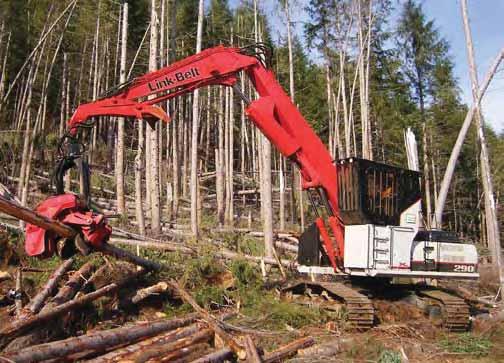 FORESTRY For Use in Log-Loading, Road Building and Harvester Processing Applications Engine Isuzu AH-6HK1XYSS Tier 3 turbocharged diesel engine with electronic fuel control, 6-cylinder, water-cooled,