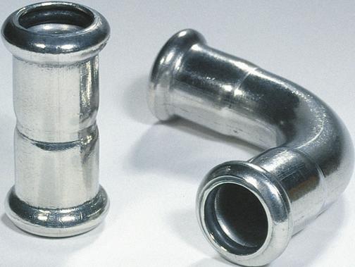 DIN EN ISO 8434- (DIN 2353) material 36Ti/36L Stainless steel press fittings with DVGW approval 5