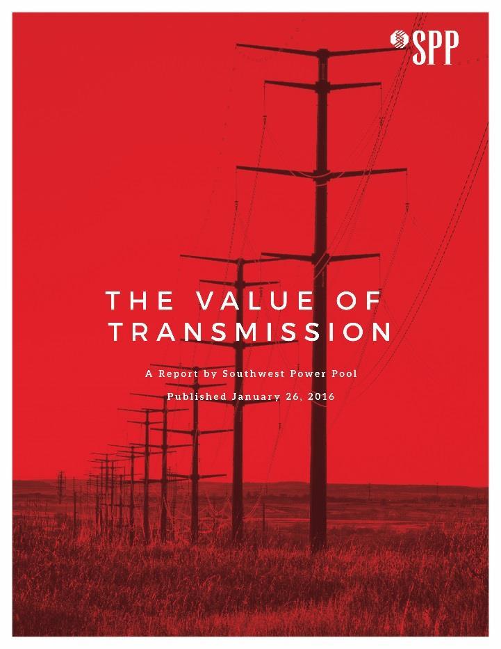 SPP s Value of Transmission Study Evaluated 348 projects from 2012-14, representing $3.