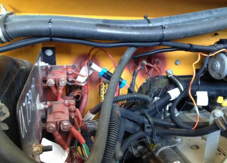 9) Route the power and ground wires to the alternator or another source.