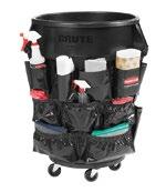 BRUTE CLEANING ACCESSORIES MAID CADDY Securely fits onto the rim of 32, 44, and