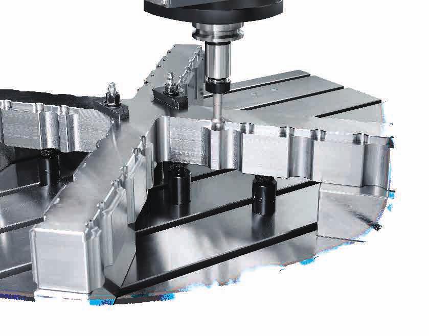 X / Y axes adopt roller linear guide ways, Z-axis equipped with high rigidity box way, featuring both heavy cutting capability and fast