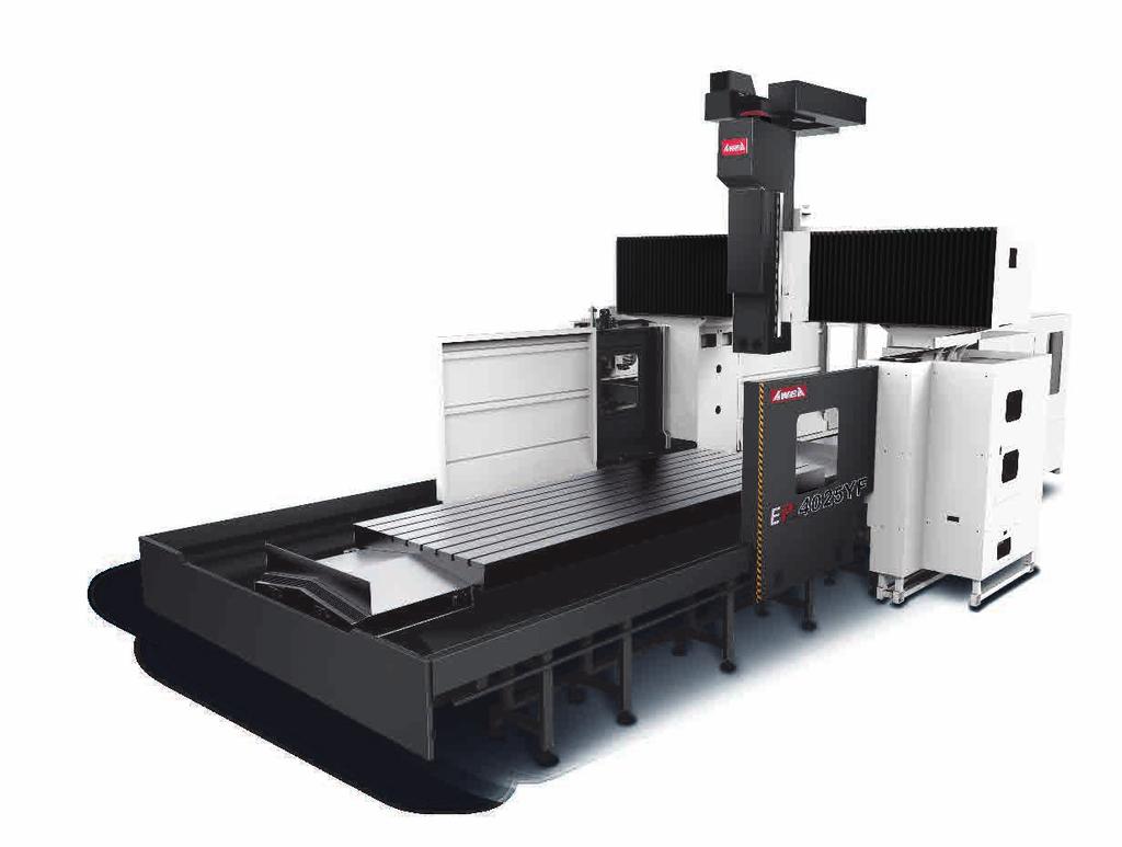 Vertical / Horizontal ATC and automatic head changer can be equipped to upgrade to 5-face machining center ( Opt.