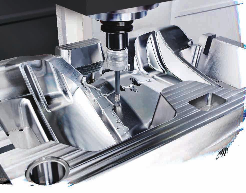 VP-HS SERIES Bridge Type Machining Centers Built-in spindle with speed up to 20,000 rpm could achieve excellent surface finish to achieve high precision accuracy mold cutting requirements.
