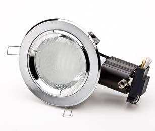 Available in White or Satin Chrome 10w Dimmable LED Downlight includes