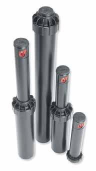 metres Recommended pressure range 1.4-.9 bar 14 degree nozzle trajectory Pop-up versions in 4", " & 12" height HSPROS-00 Shrub-adaptor 1.09 HSPROS-02 2" pop-up height 2.