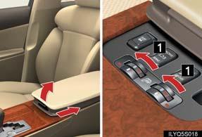 Seat Heaters/Ventilators Seat heaters Turn the dial toward 1.