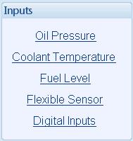 When using ECU Click to edit the sensor curve. See section entitled Editing the sensor curve. Enable or disable the alarms.