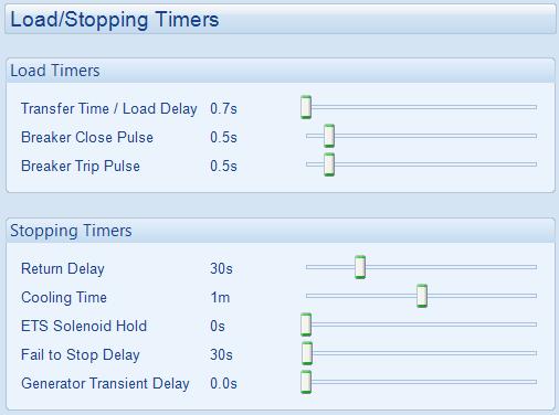 Edit Configuration - Timers 4.6.2 LOAD / STOPPING TIMERS Click and drag to change the setting.